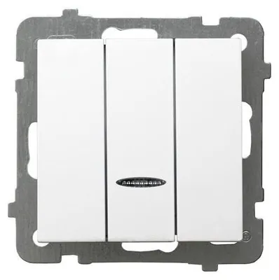 Obrázok produktu pre Ospel ŁP-13GS/m/00, Biela, IP20, 250 V, 10 A, 71 mm, 40 mm