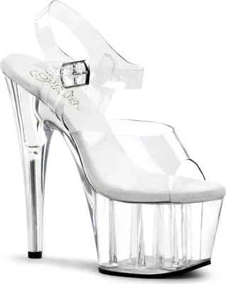 Produktbild von ADORE-708 Damen Sandale von Pleaser, Transparent , EU 35, US 5