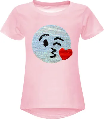 Produktbild von BEZLIT Mädchen Wende Pailletten T-Shirt mit Smile-Motiv Rosa 104