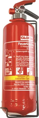 Produktbild von Gloria, Fettbrand-Dauerdruckfeuerlöscher FBDP2 mit Halter, 8A 55B 40F, 40L Speiseöl/-fett, 2L Speziallöschmittel ohne PFOS