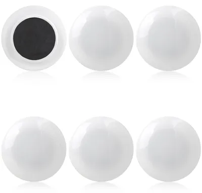 Produktbild von Magnetische Duschvorhanggewichte, 4 cm Durchmesser, schwarz, Metall, wasserdicht, rostfrei
