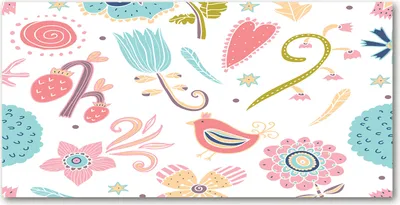Produktbild von Tulup® Leinwandbild -100x50 cm - Wandkunst - Drucke auf Leinwand - Leinwanddruck  - Tiere - Mehrfarbig - Blumen und Vögel