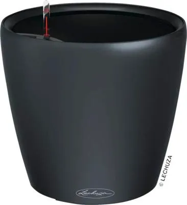 Produktbild von Pflanztopf Lechuza Classico Color LS Kunststoff Ø 35 cm H 32,5 cm schiefergrau inkl. Erdbewässerungsystem