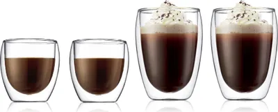 Obrázek produktu pro Bodum Pavina, Sada, 0,35 l, Průhledná, Borosilikátové sklo, Káva, 8 kusů