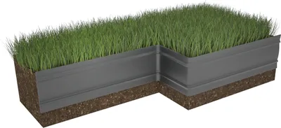 Produktbild von AMISPOL Elastische Rasenkante Kunststoff schwarz 12 m (125/4 mm) - Beeteinfassung Rund - Beetumrandung für Kurven - Blumenbeet Umrandung unsichtbar - Rasen und Beetbegrenzung aus stabilem Plastik