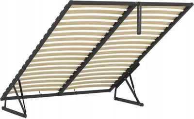 Productafbeelding van EMPORIUS Metalen lattenbodem 180x200 - Metalen frame met gasveren voor boxspringbed - Lattenbodem van metaal