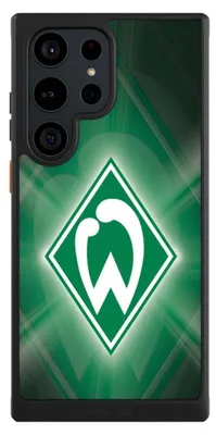 Produktbild von NIVOCASE Hülle für Samsung Galaxy S23 Ultra  Handyhülle NIVOcore Case Schwarz Offizielles Lizenzprodukt SV Werder Bremen Wappen