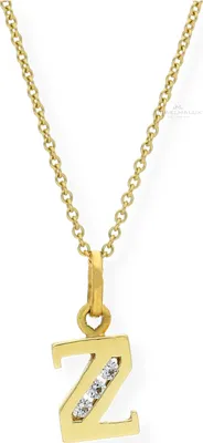 Produktbild von JuwelmaLux Anhänger 333 Gold Buchstabe "Z" mit Zirkonia JL16-02-0036