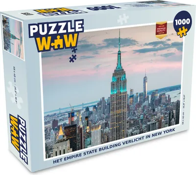 Obrázok produktu pre MuchoWow® Puzzle 1000 ks Osvetlenie Empire State Building v New Yorku