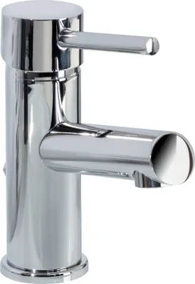 Produktbild von FACKELMANN Einhebelmischer HYPE Silber Glanz / hochwertiger Wasserhahn für zu Hause / Armatur mit einer reduzierten zu gleich eleganten Optik (Farbe: Silber Glanz) / Maße: ca. 15,5 cm