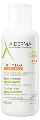 Obrázek produktu pro Emolienční balzám pro suchou pokožku se sklonem k atopickému ekzému Exomega Control (Emollient Balm) 400 ml