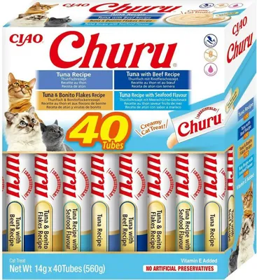 Image de Inaba Cat Churu Sorten Thunfisch 40X14G