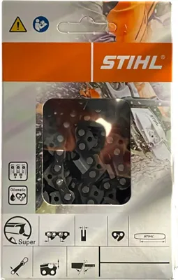 The image shows the packaging of a Stihl chainsaw chain.