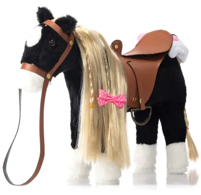 Produktbild von Solidchoice – Kuscheltier Pferd mit Sattel und Zaumzeug, 28 cm