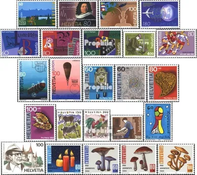 Produktbild von Briefmarken Schweiz 1994 Mi 1516-1539 (kompl.Ausg.) Jahrgang 1994 komplett postfrisch Jahresereignisse