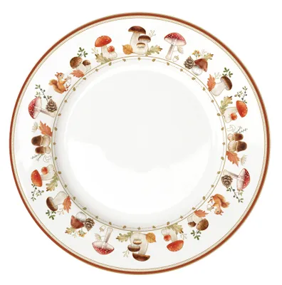 Produktbild von Speiseteller AUTUMN BREEZE Herbst Eichhörnchen D. 26cm Porzellan Easy Life