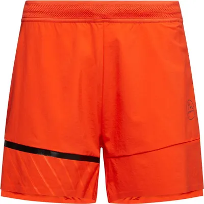 Orangene Damen-Shorts "Comp Short W" von La Sportiva; geeignet für sportliche Aktivitäten.