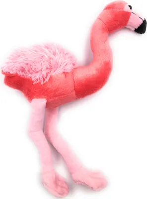 Produktbild von Onwomania Plüschtier Kuscheltier Stoff Tier Flamingo pink Vogel 28 cm