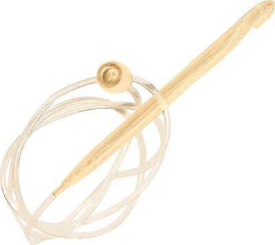 Produktbild von Tunesische Häkelnadel Bambus 9 mm, Hakenlänge ca. 15cm, Gesamtlänge ca. 115cm