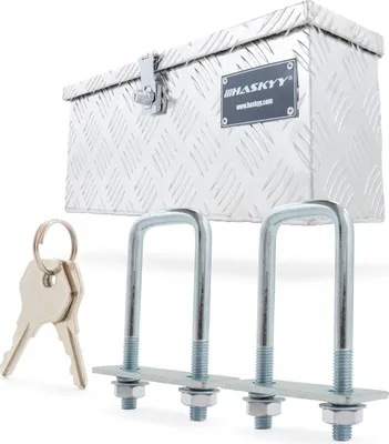Produktbild von Alubox Transportbox Anhängerbox Deichselbox 48x14x20cm Aluminiumbox Kasten Kiste
