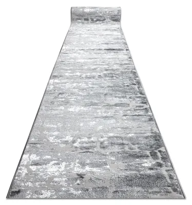 Image de Tapis de couloir Structural MEFE 6184 deux niveaux de molleton gris foncé 80 cm gris 80x110 cm