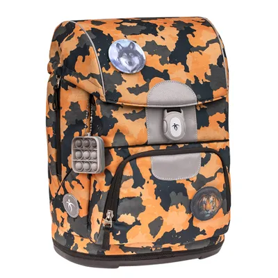 Produktbild von Belmil Motion Schulranzen Set 5-teilig \Orange Camouflage\""