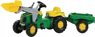 Zdjęcie produktu dla Rolly Toys rollyToys John Deere z ładowaczem czołowym i przyczepą