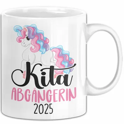 Produktbild von Trendation - Kita Abgängerin 2022 Einschulung Mädchen Geschenk Tasse Schulstart 1. Schultag Schuleinführung Schulanfang Geschenkidee Schulkind (Weiß)