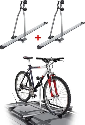 Produktbild von 2x Menabo Fahrradträger Huggy bis 15kg ABE Stahl Dachfahrradträger