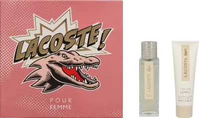 Produktbild von Edp Spray 50ml / Body Lotion 50ml Lacoste Pour Femme Giftset