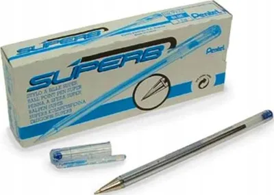 Image de Pentel Superb Medium Bleu Stylo à bille Stick 12 pc(s)