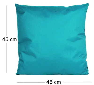 Produktbild von JACK 1x 45x45cm Outdoor Lounge Kissen Dekokissen inkl. Füllung Wasserabweisend Sitzkissen Garten Stuhl Lotus Effekt, Farbe:Petrol