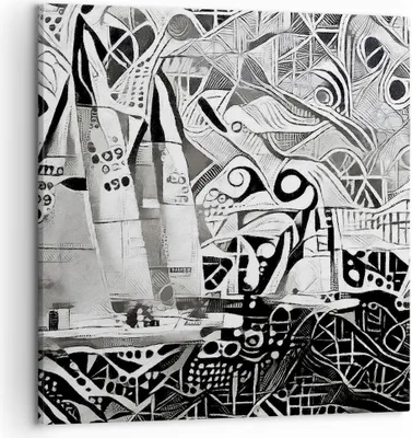 Produktbild von Bild auf Leinwand - Leinwandbild - Abstraktion modern - 50x50cm - Wand Bild - Wanddeko - Wandbilder - Leinwanddruck - Bilder - Kunstdruck - Wanddekoration - Leinwand bilder - Wandkunst - AC50x50-3479