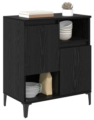 Produktbild von vidaXL Sideboard Schwarz Eichen-Optik 60 x 35 x 70 cm Holzwerkstoff