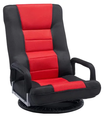 Image de Sofa à dossier rotatif VEVOR, réglable en 6 positions de siège, idéal pour regarder la télévision et lire, rouge/noir