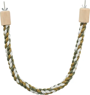 Produktbild von TRIXIE Tau-Sitzstange für Ziervögel, Baumwolle, 37 cm, formbar, Schraubbefestigung