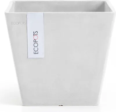 Obrázek produktu pro Ecopots Rotterdam 20 květináč – délka 20,3 cm x šířka 20,3 cm x výška 17,8 cm – pro vnitřní i venkovní použití