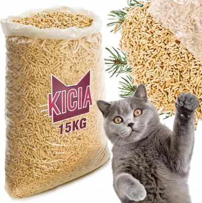 Produktbild von Kicia Holzstreu, 15kg, für Katzen und Kaninchen