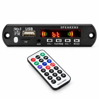 Produktbild von N13C MP3 WMA Decoder Board – Bluetooth 5.0 Musik Player Modul mit USB TF FM Radio, LINE IN, Fernbedienung, Digitalanzeige für Auto Audio 5V/12V