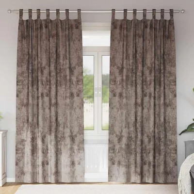 Obrázek produktu pro Sametové závěsy 2 pcs Cappuccino 245 x 140 cm samet