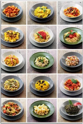 Produktbild von Wallario Outdoor-Poster für Garten oder Balkon, Motiv Italienische Pasta, in ca. 61 x 91,50 cm