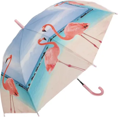 Produktbild von Regenschirm Flamingos, Stockschirm Schirm Tiere Schirme Flamingo Vogel