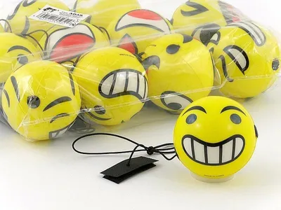 Immagine prodotto di Palla di schiuma 6 cm su elastico con velcro (12 pezzi)