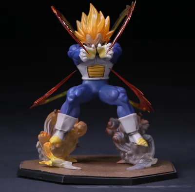 Produktbild von Dragon Ball Z Figur GK Vegeta IV Bejita Yonsei Action Figur Anime 14cm PVC Modell Super Saiyan Battle Scene Statue Figma Toys