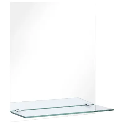 Produktbild von Wandspiegel mit Regal 20×40 cm Hartglas