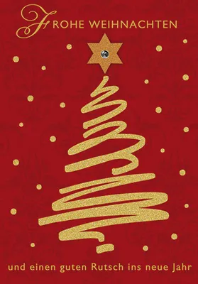 Produktbild von Weihnachten  Glückwunschkarte im Format 115 x 17cm mit Umschlag