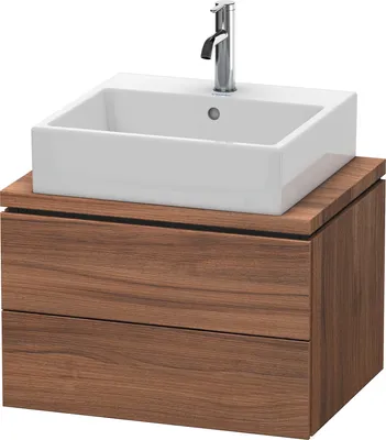 Produktbild von Konsolenunterschrank L-CUBE 400x620x477mm nussbaum natur nussbaum natur