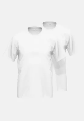 Produktbild von GÖTZBURG Herren T-Shirt, 2er Pack - Rundhals, Baumwolle, Kurzarm, einfarbig Weiß 3XL