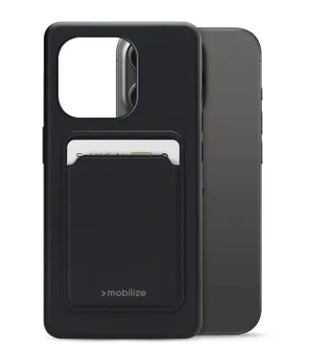 Zdjęcie produktu dla Mobilize Cardcase TPU Back Cover Black Apple iPhone 15 Pro