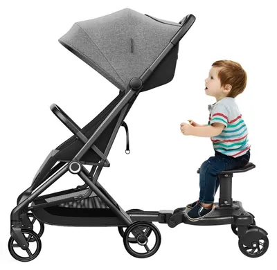 Obrázok produktu pre Buggy Board – Prídavná doska na detské kočíky – Čierna